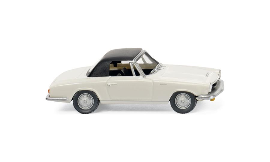 Glas 1700 GT cabriolet closed white with black roof