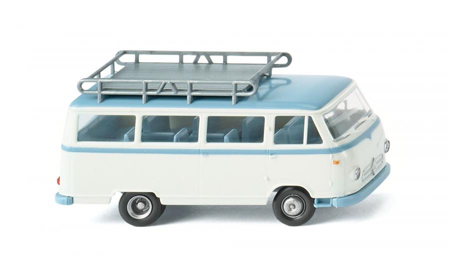 Borgward Bus B611 mit Dachgepäckträger - creme/blau