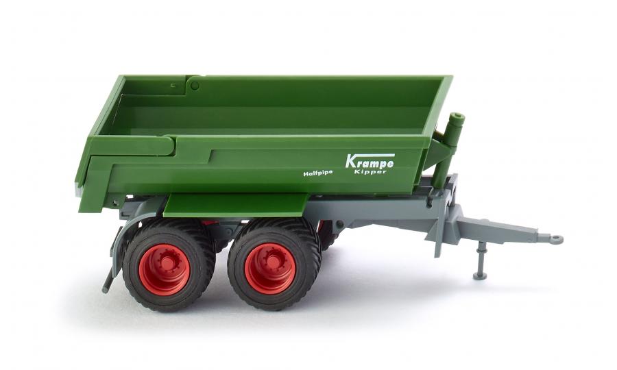 Half-pipe tipping trailer (Krampe) - green