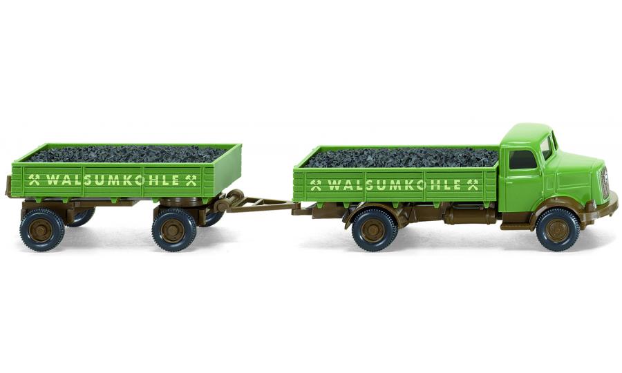 Henschel HS 100 coal truck with trailer