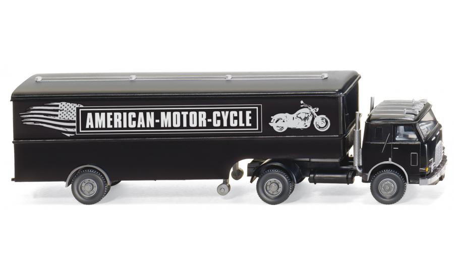 US box tractor-trailer "American-Motor-Cycle"