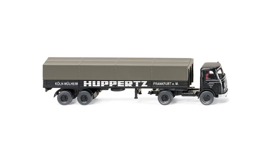 Flatbed truck trailer (MB Pullman) "HUPPERTZ"
