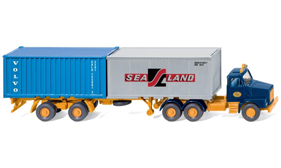 20 ft container carrier articulated truck (Volvo N10)