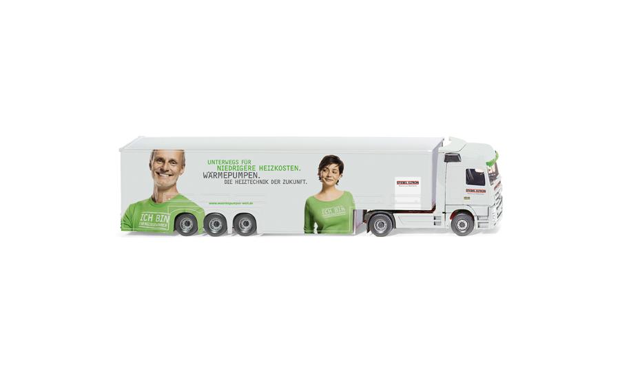 Truck + large-capacity trailer (MB Actros) "Stiebel Eltron"