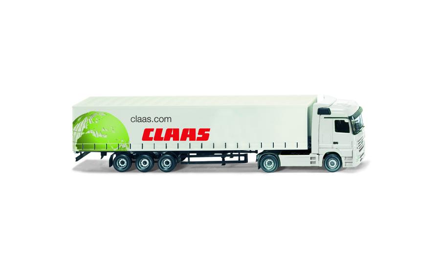 Canvas cover truck trailer MB Actros Claas