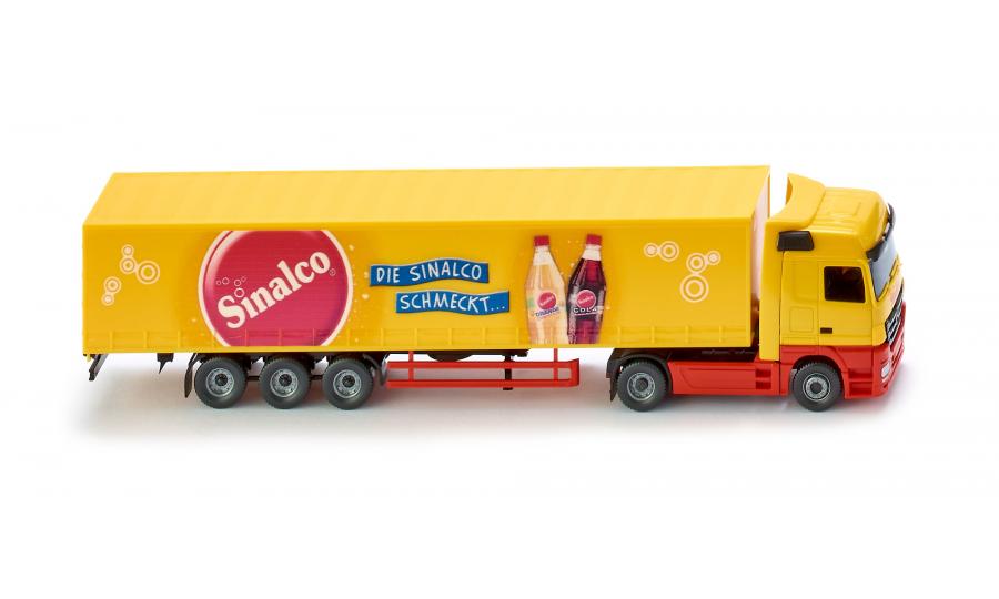 Curtainsider semi-trailer (MB Actros) "Sinalco"
