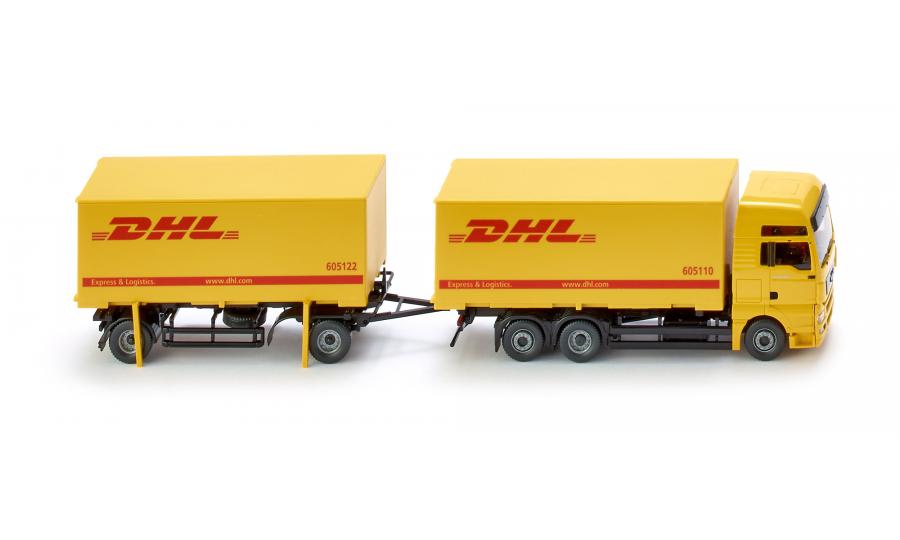 Swap body trailer truck (MAN TGX) "DHL"
