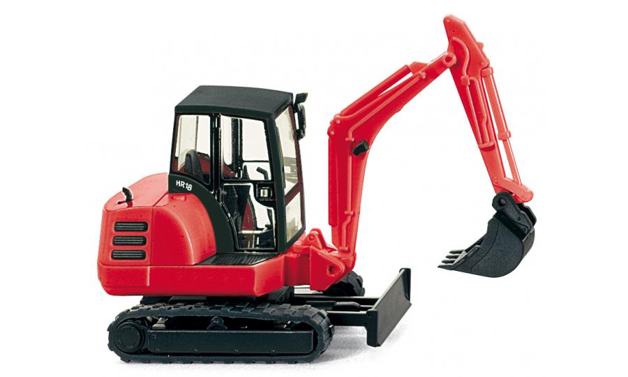 mini excavator HR 18 red