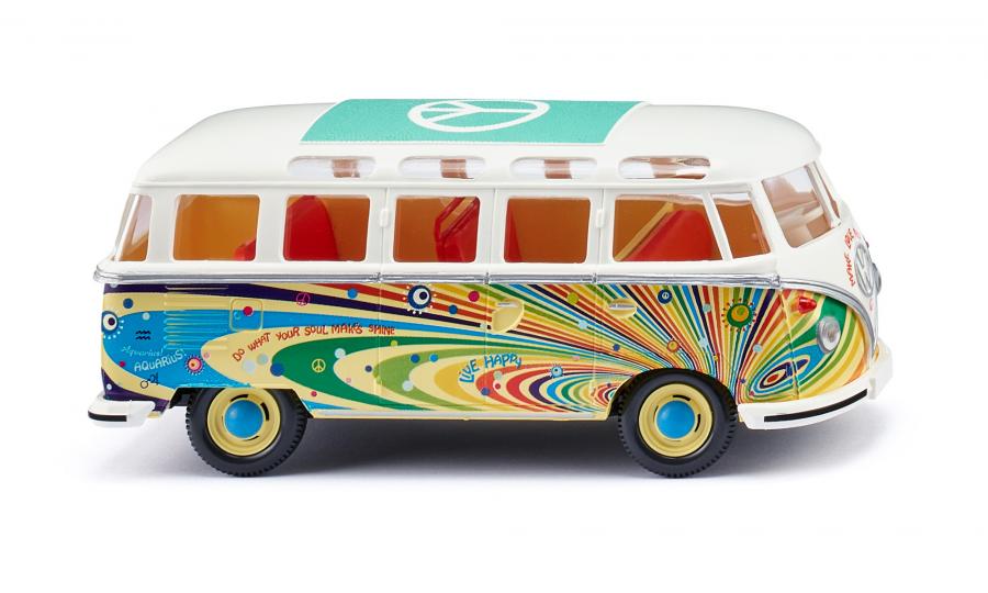 VW T1 samba bus "Flower Power" 1:40