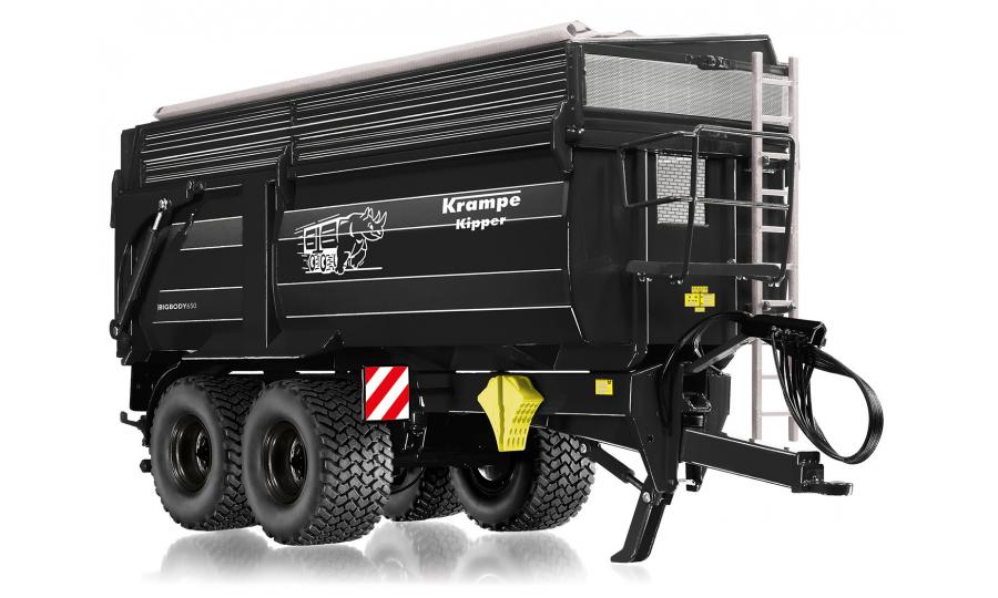 Krampe Big Body 650 Hinterkipper mit Silageaufsatz