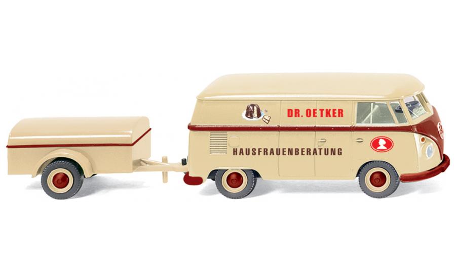 VW T1 box van with trailer