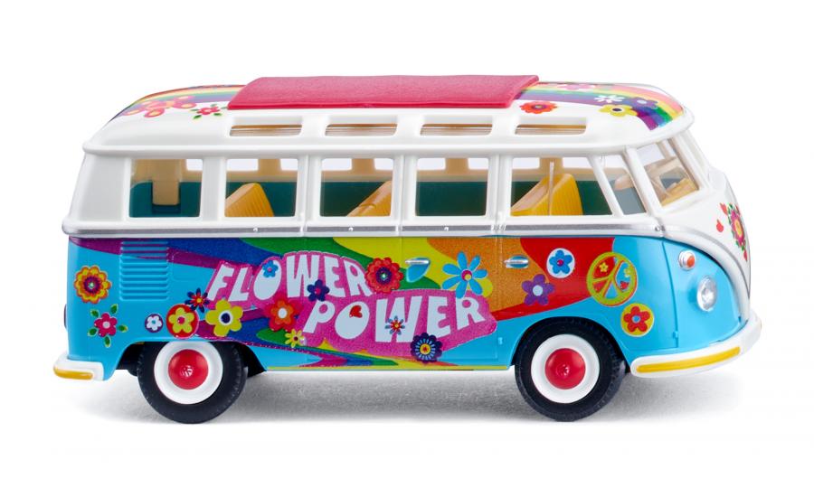 VW T1 samba bus "Flower Power"