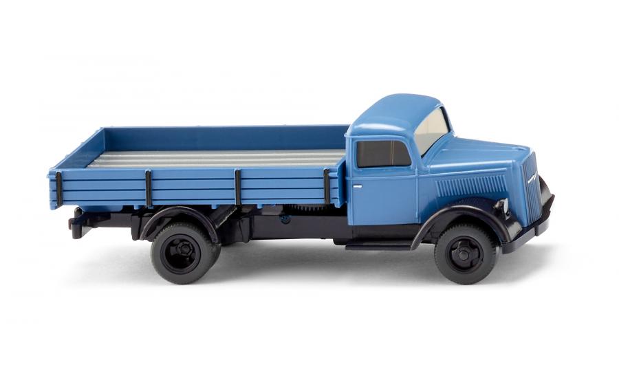 Flatbed lorry (Opel Blitz) - far blue